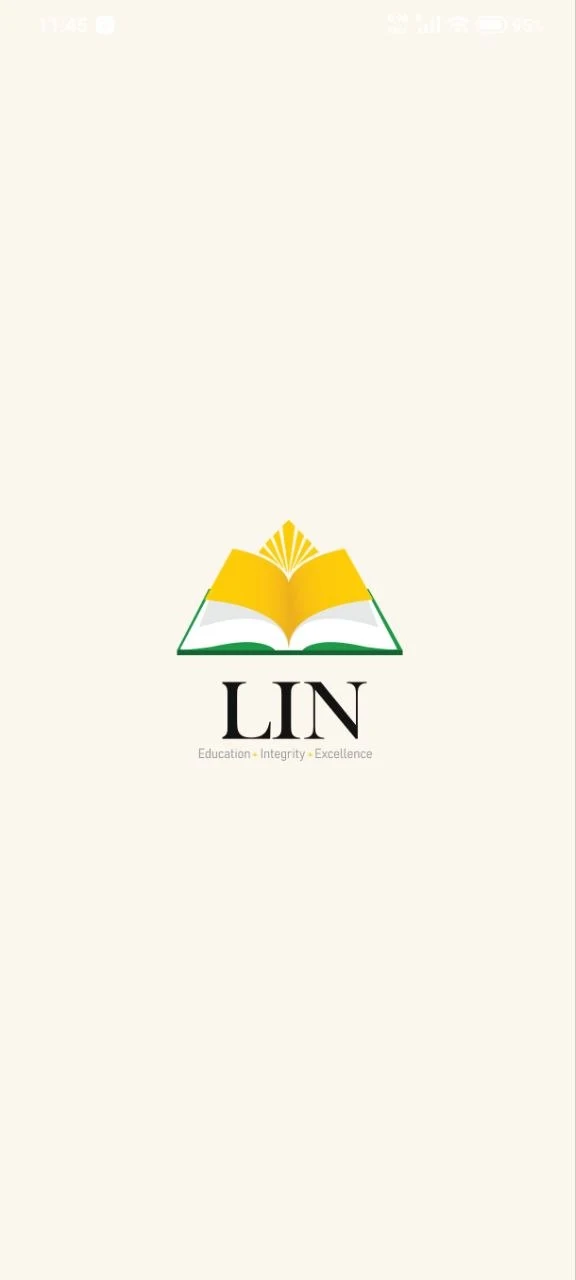 LIN Education splash screen with the LIN logo
